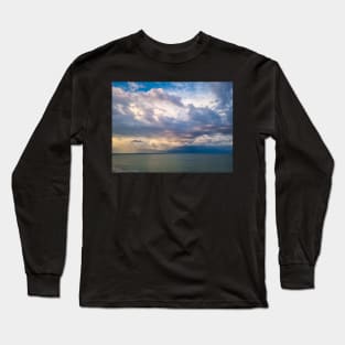 Cloudy Sky Over the Sea Long Sleeve T-Shirt